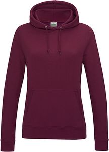 Just Hoods JH001F | Girlie College Hoodie / Kapuzenpullover / WRAP - Farbe: Burgundy - Größe: M Just Hoods JH001F | Girlie College Hoodie / Kapuzenpullover / WRAP - Farbe: Burgundy - Größe: M