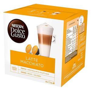 Nescafé Dolce Gusto Latte Macchiato, Kaffee, Kaffeekapsel, 16 Kapseln (8 Portionen)