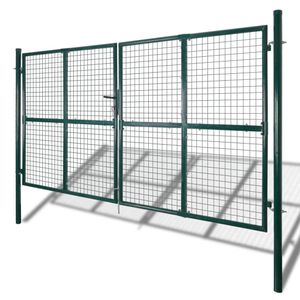MaschenDrahtzaun Modern Design für Garten Terrasse - Steckzaun 289 x 175 cm / 306 x 225 cm