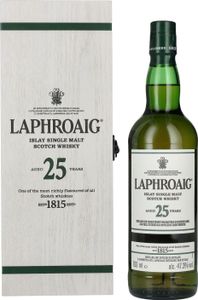 Laphroaig 25 Years Old Islay Single Malt Scotch Whisky 2023 47,3% Vol. 0,7l in Holzkiste Laphroaig 25 Years Old Islay Single Malt Scotch Whisky 2023 47,3% Vol. 0,7l in Holzkiste
