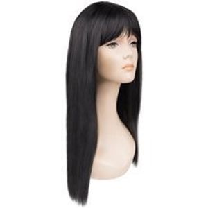 Lange glatte Schwarz Haarperücke Synthetische Perücke Frauen Mädchen 67cm 14833