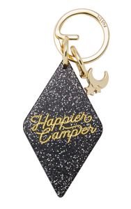 FOSSIL Schlüsselanhänger Happy Camper Key Fob Multi goldfarben