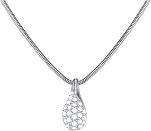Esprit Damen Kette Collier Silber Zirkonia Blazing Drop ESNL93387A420