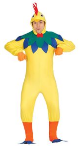 Hühner Hahn Kostüm für Erwachsene Gr. M-XL, Größe:L