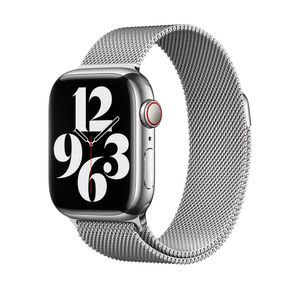 Náramek Apple Watch 38/40/41 mm Milanaise - Stříbrný