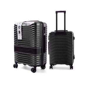 FORTENA Reisekoffer Klappbarer Koffer aus Polycarbonat Reisegepäck 4 Räder und Griff Zahlenschloss leicht (XL)