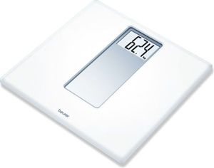 Beurer PS 160 Personal Scale with LCD Display and Large 4.7cm Digits 180kg Capacity White Retro Design