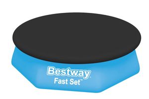 Bestway Fast Set Pool Swimmingpool Planschbecken 244 x 66 cm + PVC Abdeckplane Bestway Fast Set Pool Swimmingpool Planschbecken 244 x 66 cm + PVC Abdeckplane