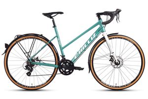 CHILLIZ Gravelbike Gravel 28 Zoll GL.04 türkis Rahmenhöhe 50 cm Damen 14 Gänge mech. Scheibenbremse Schutzbleche CHILLIZ Gravelbike Gravel 28 Zoll GL.04 türkis Rahmenhöhe 50 cm Damen 14 Gänge mech. Scheibenbremse Schutzbleche