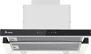 KKT KOLBE | Dunstabzugshaube 60 cm | Abluft | Umluft | Einbauhaube | Flachschirmhaube | Edelstahl | Silber Schwarz | SensorTouch Bedienung | LED-Beleuchtung | TEL500