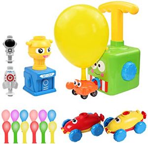 Ballon-Auto-Spielzeug-Kinderballon-Werfer, aerodynamisches Auto, Presseballon-Auto, Astronauten-Startrampe, ballonbetriebenes Start-Auto
