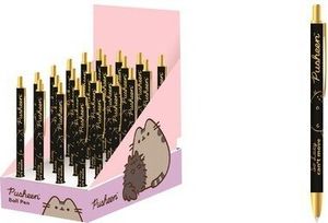 Stojan Pusheen Gold automatický stojan na pera 24 ks.