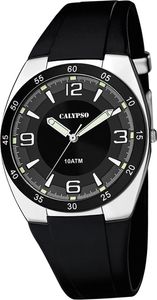 Calypso Kunststoff PolyurethanHerren Uhr K5753/3 Armbanduhr schwarz Analogico D2UK5753/3
