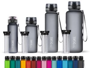720°DGREE Trinkflasche "uberBottle" mit Fruchtbehälter - 350ml, 500ml, 650ml, 1L, 1.5L - BPA-frei - Sportflasche Wasserflasche für Sport, Fitness,
