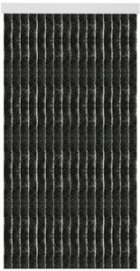 Flauschvorhang 80x185 cm in Unistreifen schwarz, viele Farben