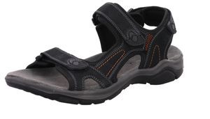 Rohde Herren Trekking Sandale Leder Klettverschluss Caluso 5955, Größe:42 EU, Farbe:Schwarz