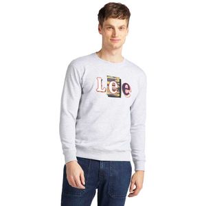 Lee Sweatshirt Saisonal Camo SWS scharfe graue Mele L80asp03 112121282 Lee Sweatshirt Saisonal Camo SWS scharfe graue Mele L80asp03 112121282