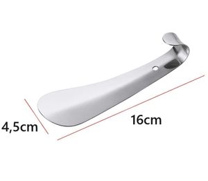 16 cm łyżka do butów ze stali nierdzewnej mała | łyżka do butów | metalowa łyżka do butów | solidna konstrukcja | metalowa łyżka do butów z perforacją do zawieszenia
