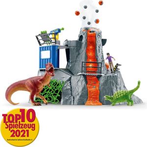 Schleich® Dinosaurs 42564 Große Vulkan Expedition Spielfiguren-Set