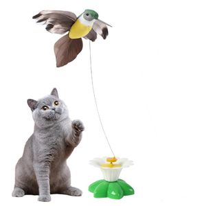 Katzenspielzeug 360° drehbares Interaktives Katzenspielzeug fliegender Vogel Katzenspielzeug
