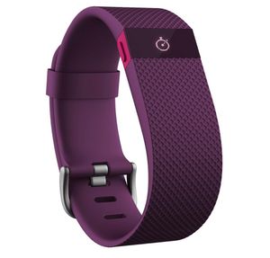 Fitbit Charge HR Fitness Tracker Armband mit Herzfrequenzmessung Large Pflaume