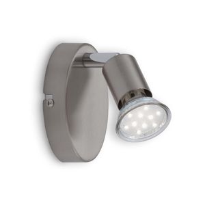 Briloner Leuchten LED Spotleuchte, Simple, 1- flammig, Leuchtmittel schwenkbar, 3W - 250 lm, IP20, 10,5 x 6,5 x 8 cm