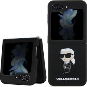 Karl Lagerfeld silikonový obal na Samsung Galaxy Z Flip 5 Black Silicone Ikonik Karl