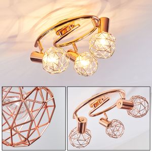 »Torano« Deckenlampe aus Metall in Kupfer