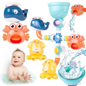 Malplay Badespielzeug  Badewannenspielzeug Wasserspiel Wasserfall Mit Tier-Motiv Duschspielzeug Wet Für Kinder Und Babys