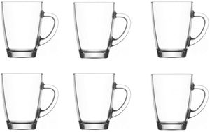 Latte Macchiato Becher, 6er Set, Kaffeetasse, Tasse, Glas von James Premium®