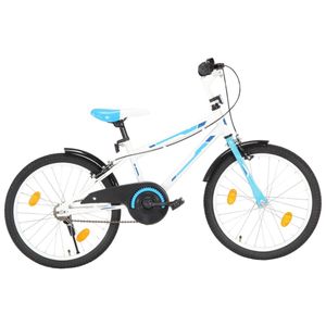 detský bicykel vidaXL 20 palcov modro-biely