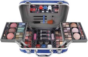 Deluxe Schminkkoffer Set Traveller blue 84 teilig