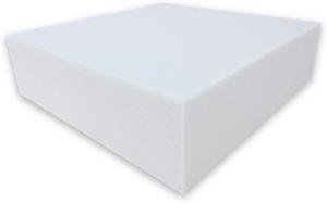 Dibapur ® WHITE: (100x200x5 cm) Orthopädische Kaltschaummatratze / Akustikschaumstoff - H2 -  Ohne Bezug - Germany