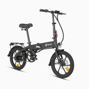 Elektrický bicykel DYU A1F PRO - Výkon 250W Batéria 36V7.5Ah Dojazd 30KM Kotúčové Brzdy - Čierna
