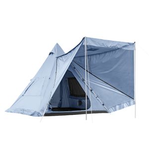 Pyramidenfoermiges Campingzelt fuer den Aussenbereich, vollautomatisches Tipi-Zelt, wasserdichtes Rucksackzelt aus Oxford-Stoff