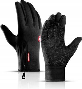 Korbi | Fahrradhandschuhe - Wasserdicht - Schwarz - Winddicht, Touchscreen-fähig, Bequem