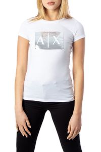 ARMANI EXCHANGE T-shirt Damen Baumwolle Weiß GR38823 - Größe: S