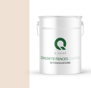 BETONZAUNFARBE 10 L Hellbeige SILIKON FARBE  AUßEN BETONFARBE  | WASSERABWEISEND | ACRYLAT DISPERSION BETONELEMENTE LOTUSEFFEKT ABPERLEFFEKT