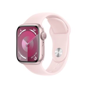 Apple Watch Series 9 Aluminium Rosé Rosé 41 mm ML 150-200 mm Umfang Hellrosa GPS