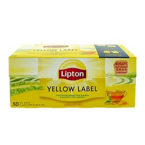 Czarna herbata Lipton Yellow Label, opakowanie 50 sztuk