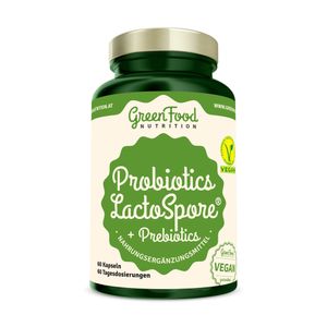 GreenFood Nutrition Probiotika LactoSpore® + Prebiotics 60 Kapseln