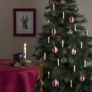 Konstsmide 1911-210 12er Set LED Weihnachtsbaum Lichterkette Baumkerze Clip