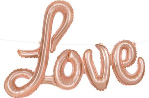 ABC14 Ballongirlande "LOVE" 35cm | Rosegold