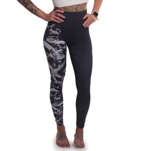 Legginsy damskie Yakuza Graveyard Train, czarny, S