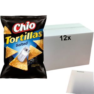Chio Tortillas Chips Original Salted (12x110g Beutel) + usy Block