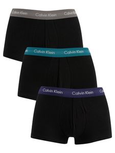 Calvin Klein Herren 3er Pack Low Rise Trunks, Schwarz M