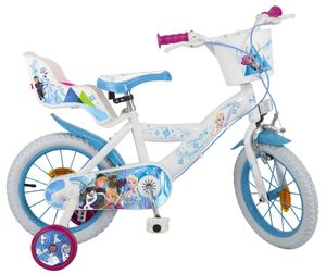 14 Zoll Kinder Mädchen Fahrrad Kinderfahrrad Mädchenfahrrad Mädchenrad Rad Disney Frozen die Eiskönigin Elsa NEW Weiß