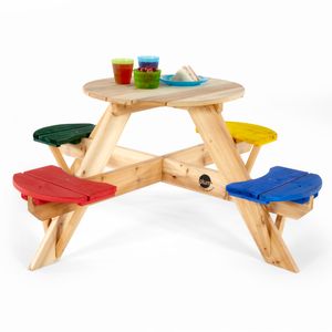 Plum Kinder Picknicktisch rund mit farbigen Sitzen; 2017