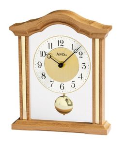 Luxusní dřevěné stolní hodiny 1174/18 AMS 23cm