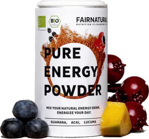 Energy-Drink Pulver mit Guarana & Acai und vielen weiteren Superfoods [Vegan Booster aus Deutschland] - Gesunde & vegane Alternative zu Energydrinks & Kaffee aus Superfoods (100g)